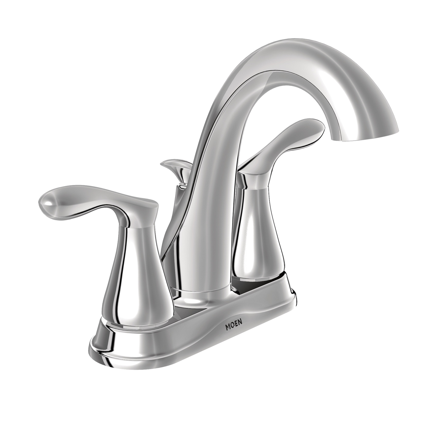 Varese Chrome two-handle high arc bathroom faucet