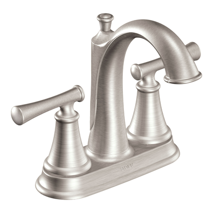 Telford Chrome two-handle high arc bathroom faucet