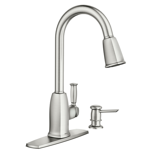 Wellsley One-handle High Arc Pulldown Kitchen Faucet