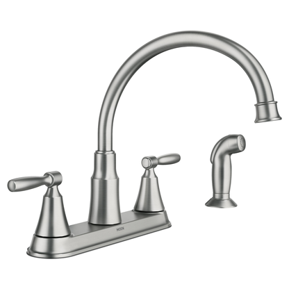 Hutchinson Two-Handle High Arc Kitchen Faucet