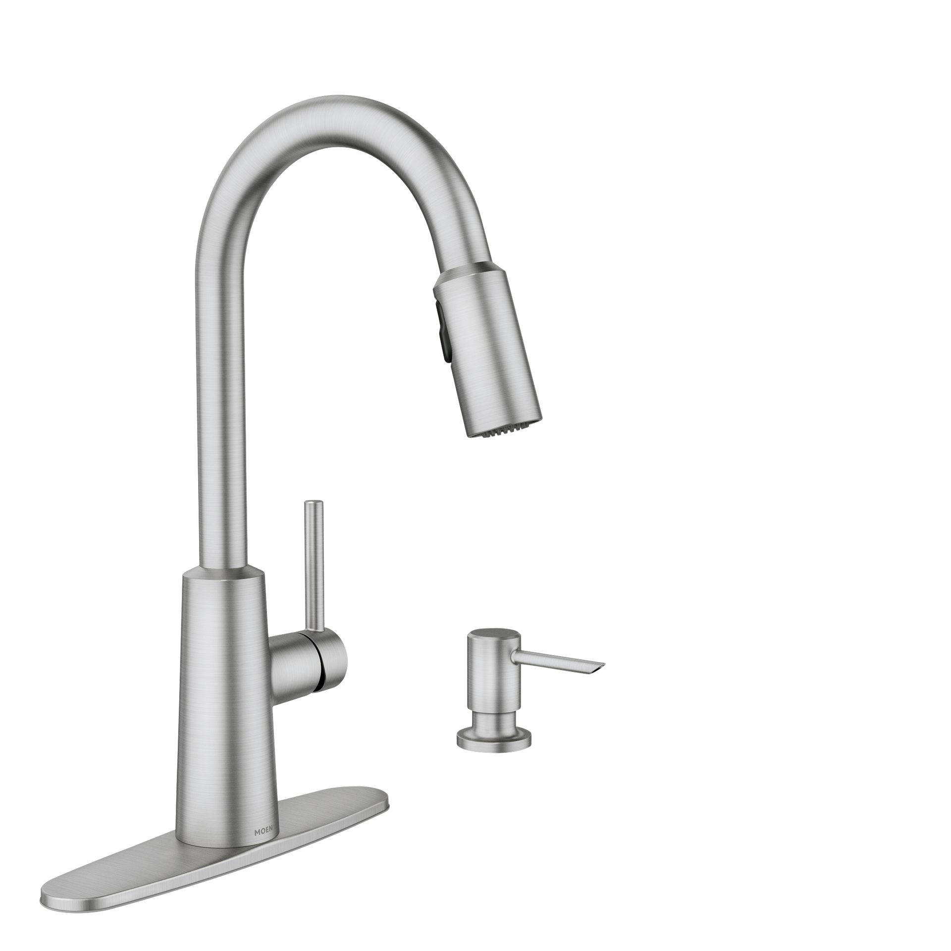 Nori One-Handle High Arc Pulldown Kitchen Faucet – Moen