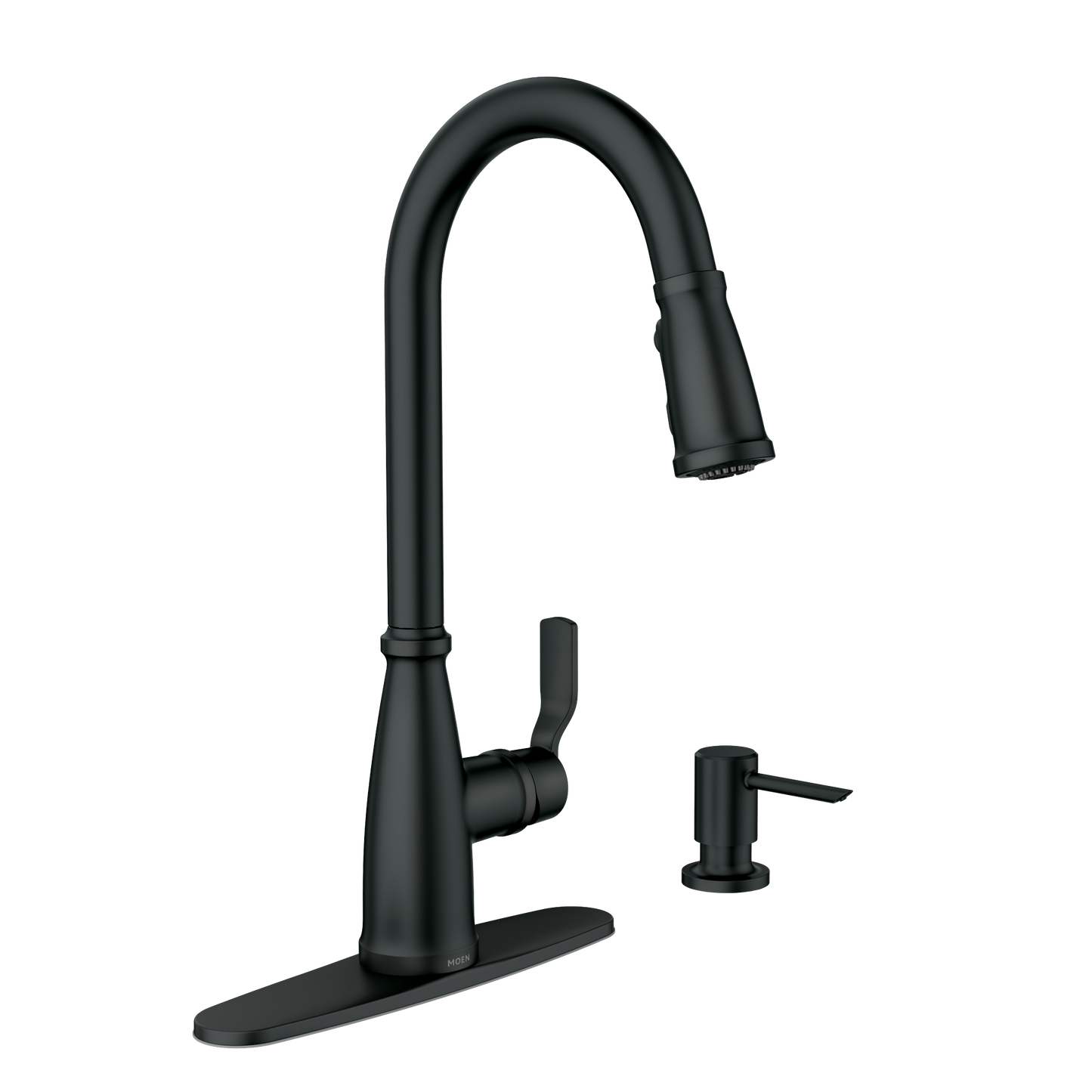 Nolia Chrome one-handle high arc pulldown kitchen faucet