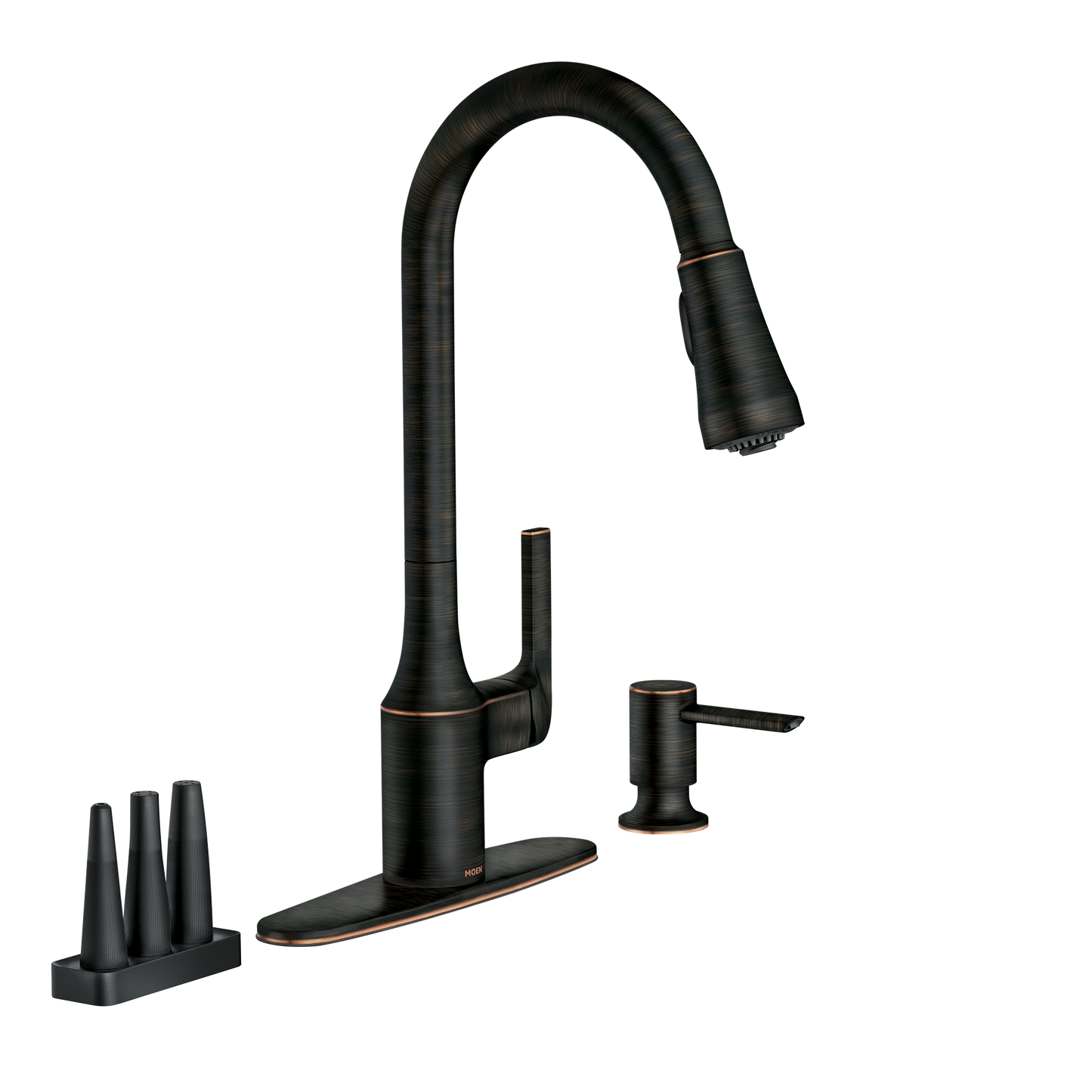 Milton Chrome One-Handle High Arc Pulldown Kitchen Faucet