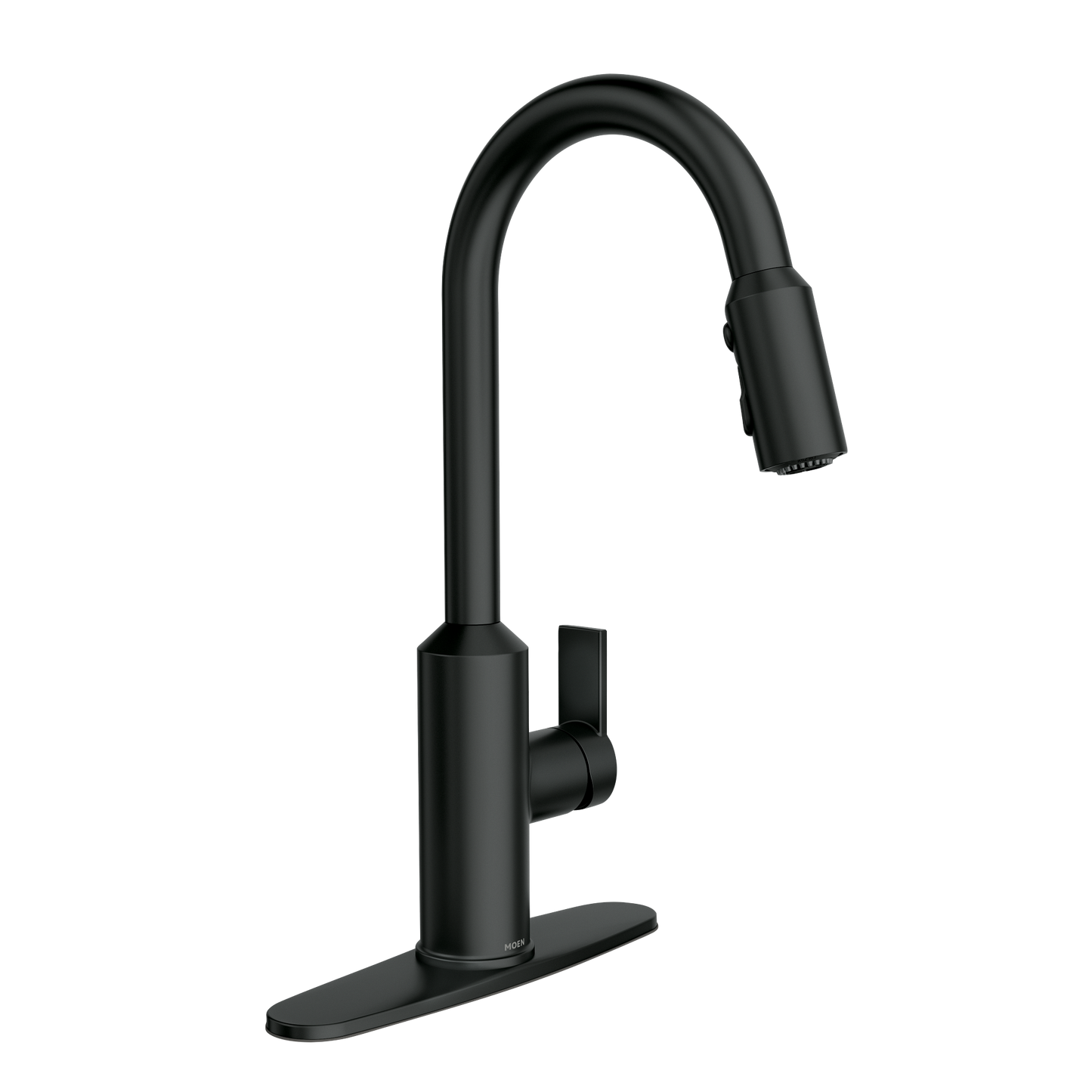 MEENA Chrome one-handle high arc pulldown kitchen faucet