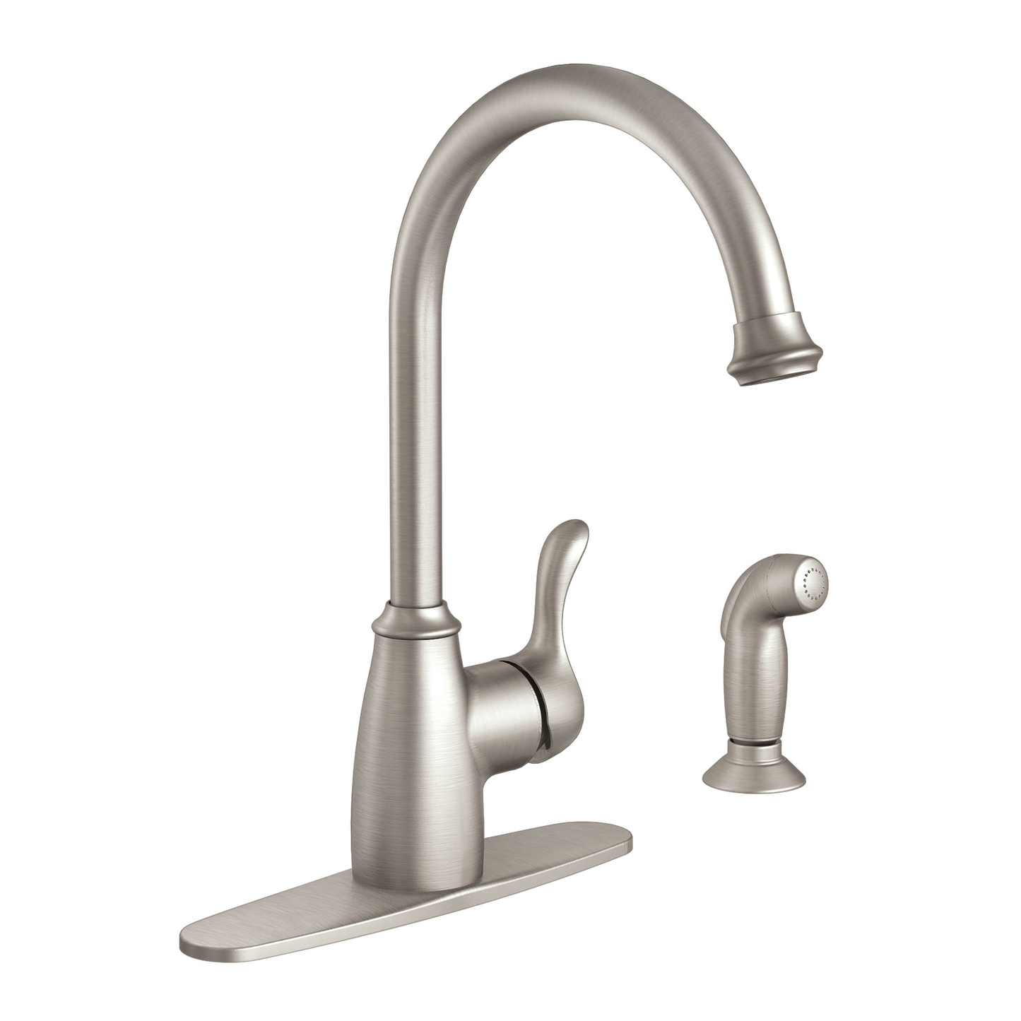 Finley Spot resist stainless one-handle high arc kitchen faucet