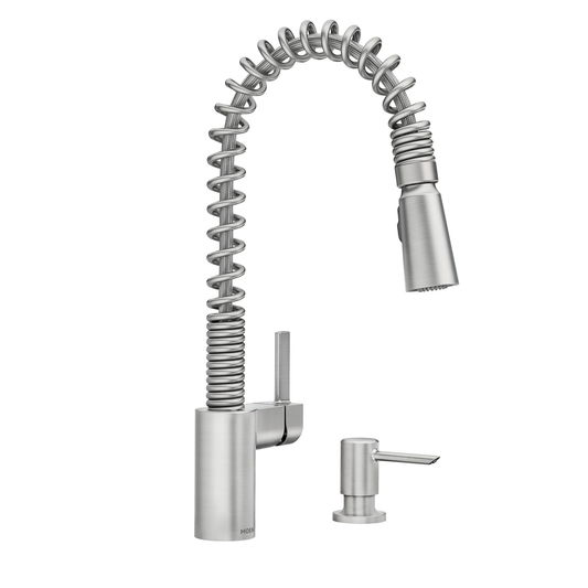 Irvine Chrome One-Handle High Arc Pulldown Kitchen Faucet