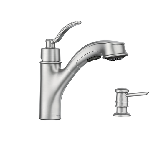 Marbrook One-Handle High Arc Pullout Kitchen Faucet