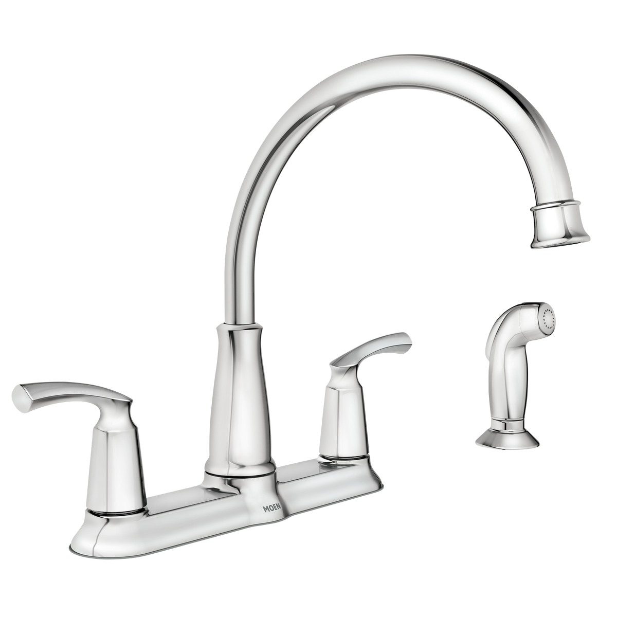 Bexley Two-Handle High Arc Kitchen Faucet – Moen