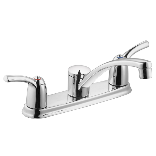 Adler Chrome two-handle low arc kitchen faucet