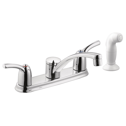 Adler Chrome two-handle low arc kitchen faucet