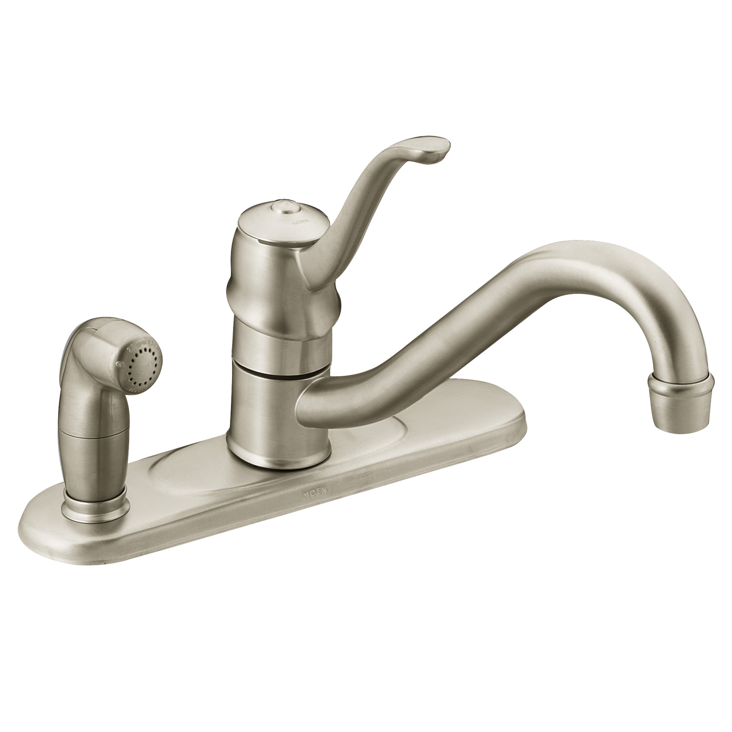 Muirfield Chrome one-handle low arc kitchen faucet