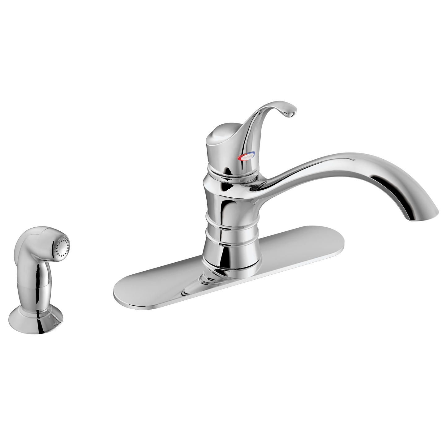 Lexie Chrome one-handle low arc kitchen faucet