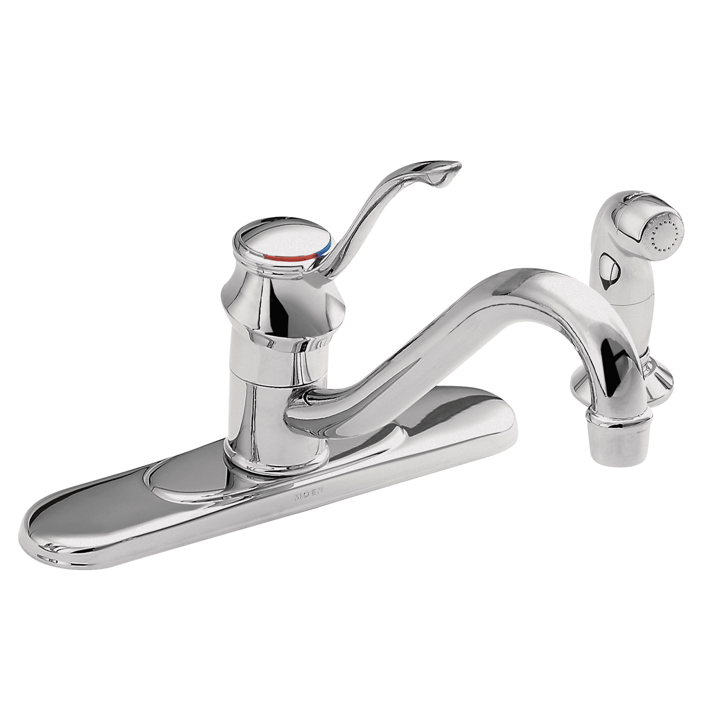 Wickston Chrome one-handle low arc kitchen faucet