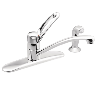 Touch Control Chrome one-handle low arc kitchen faucet