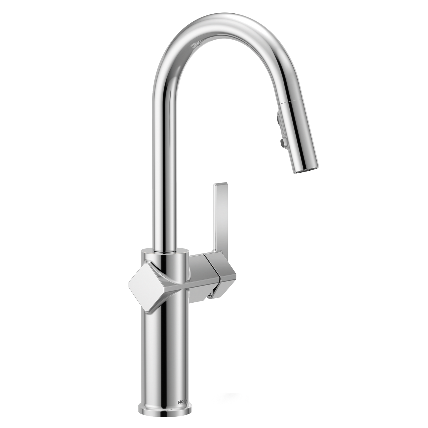 Joric Chrome one-handle high arc pulldown kitchen faucet