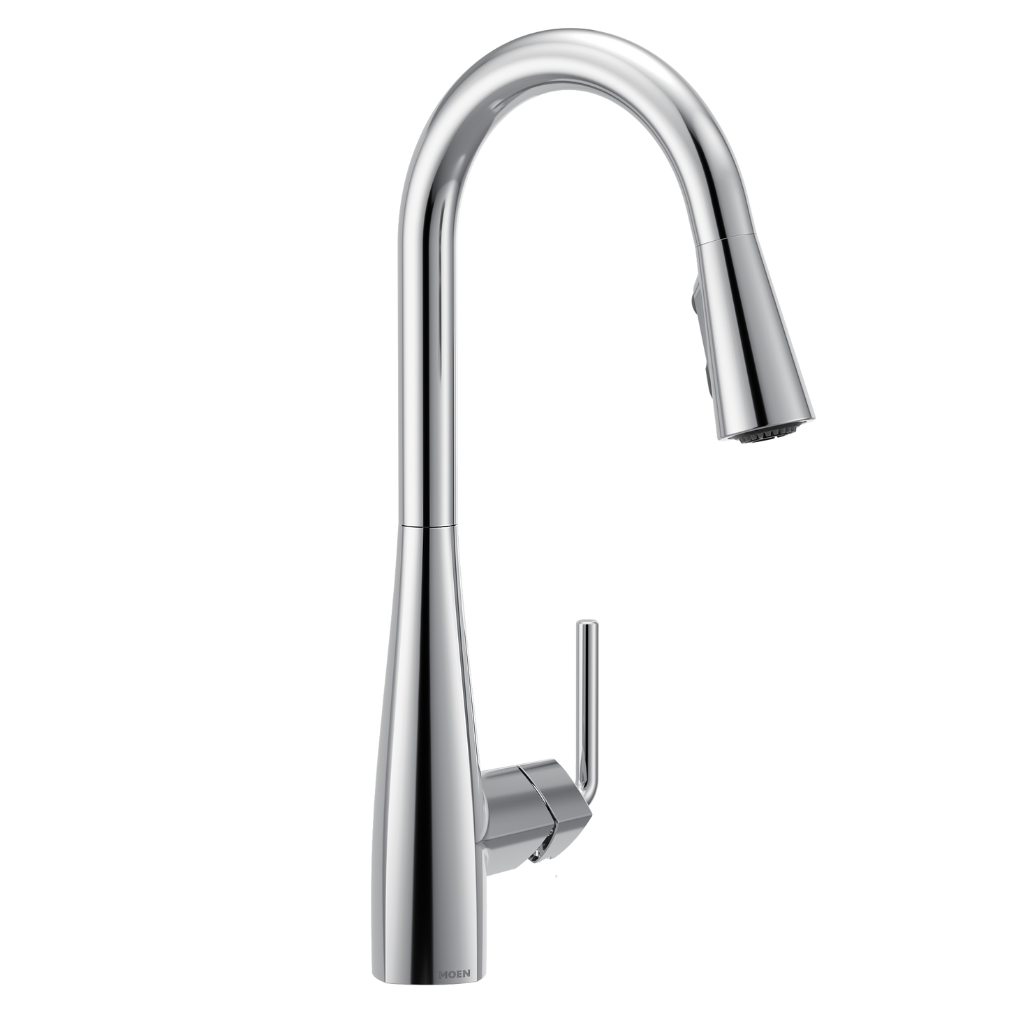 Maureen Chrome one-handle high arc pulldown kitchen faucet