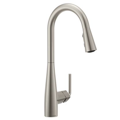 Maureen Chrome one-handle high arc pulldown kitchen faucet