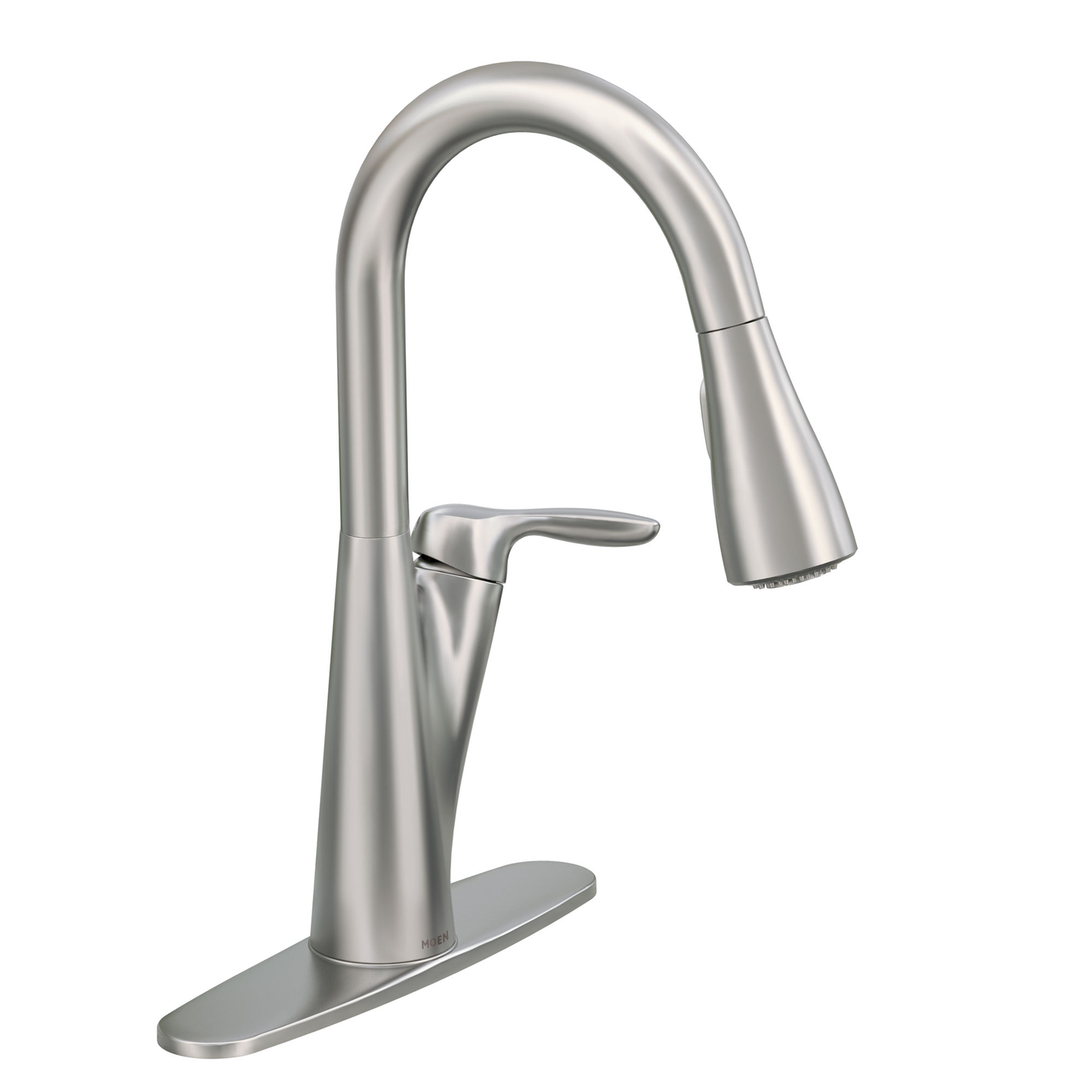 Harlon Chrome one-handle high arc pulldown kitchen faucet
