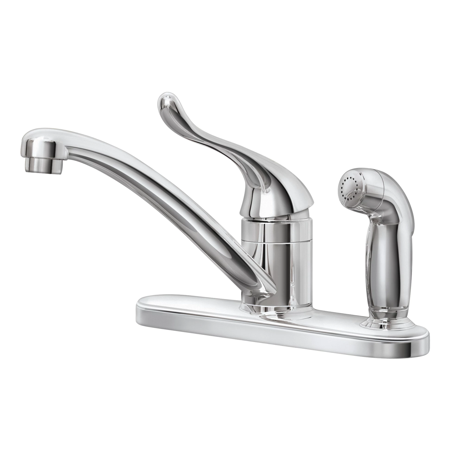 Adler Chrome One-Handle Low Arc Kitchen Faucet