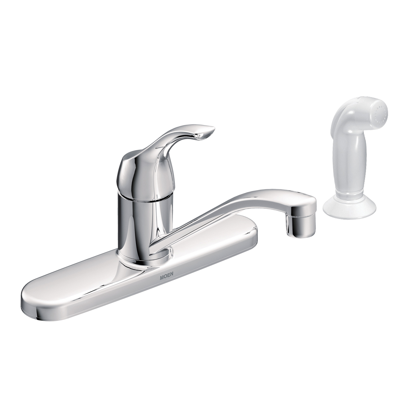 Adler Chrome One-Handle Low Arc Kitchen Faucet