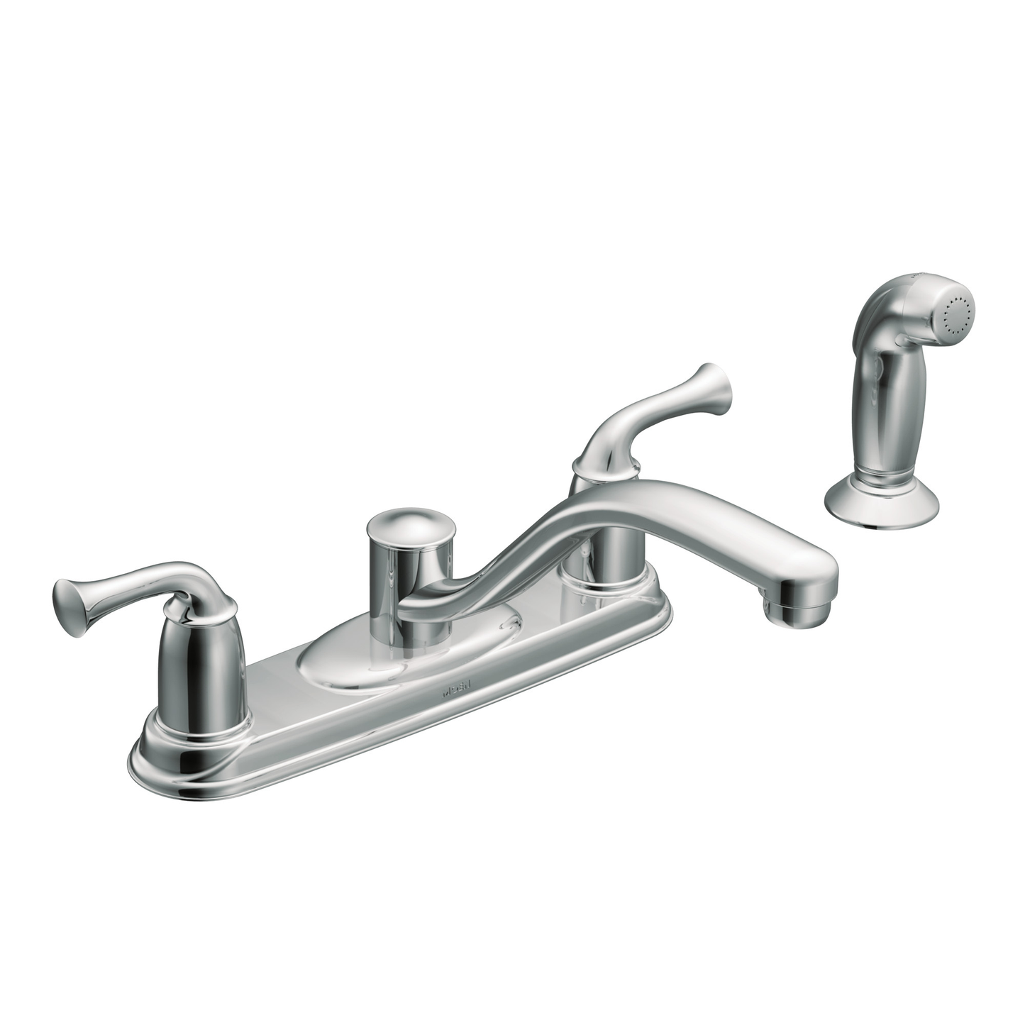 Banbury Chrome two-handle low arc kitchen faucet