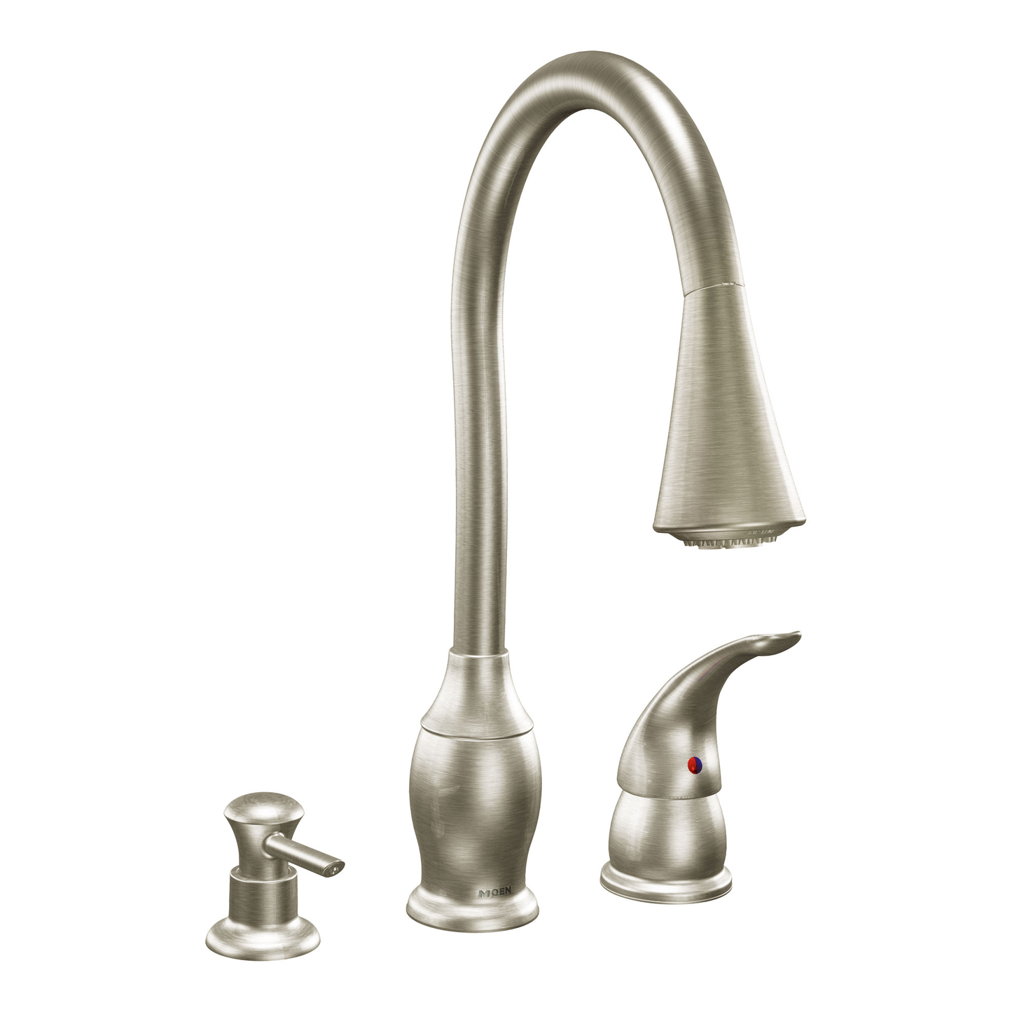 Trianna Chrome one-handle high arc pulldown kitchen faucet