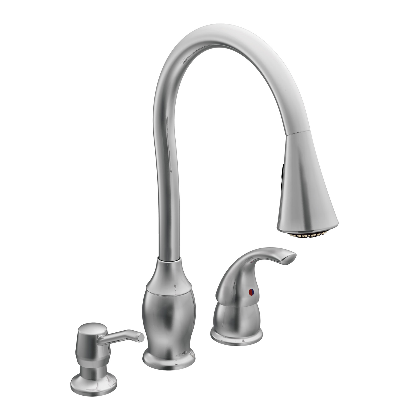 Trianna Chrome one-handle high arc pulldown kitchen faucet