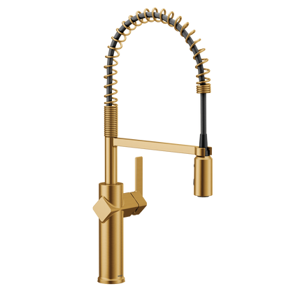 Joric Chrome one-handle high arc pulldown kitchen faucet