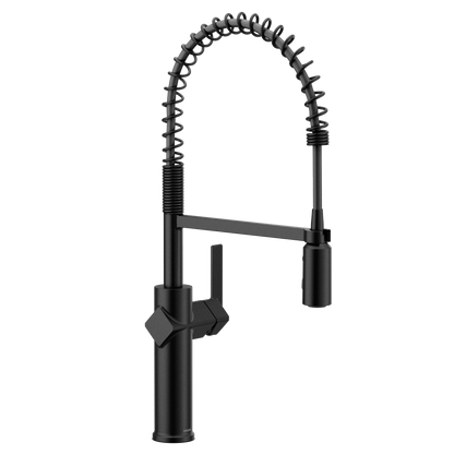 Joric Chrome one-handle high arc pulldown kitchen faucet