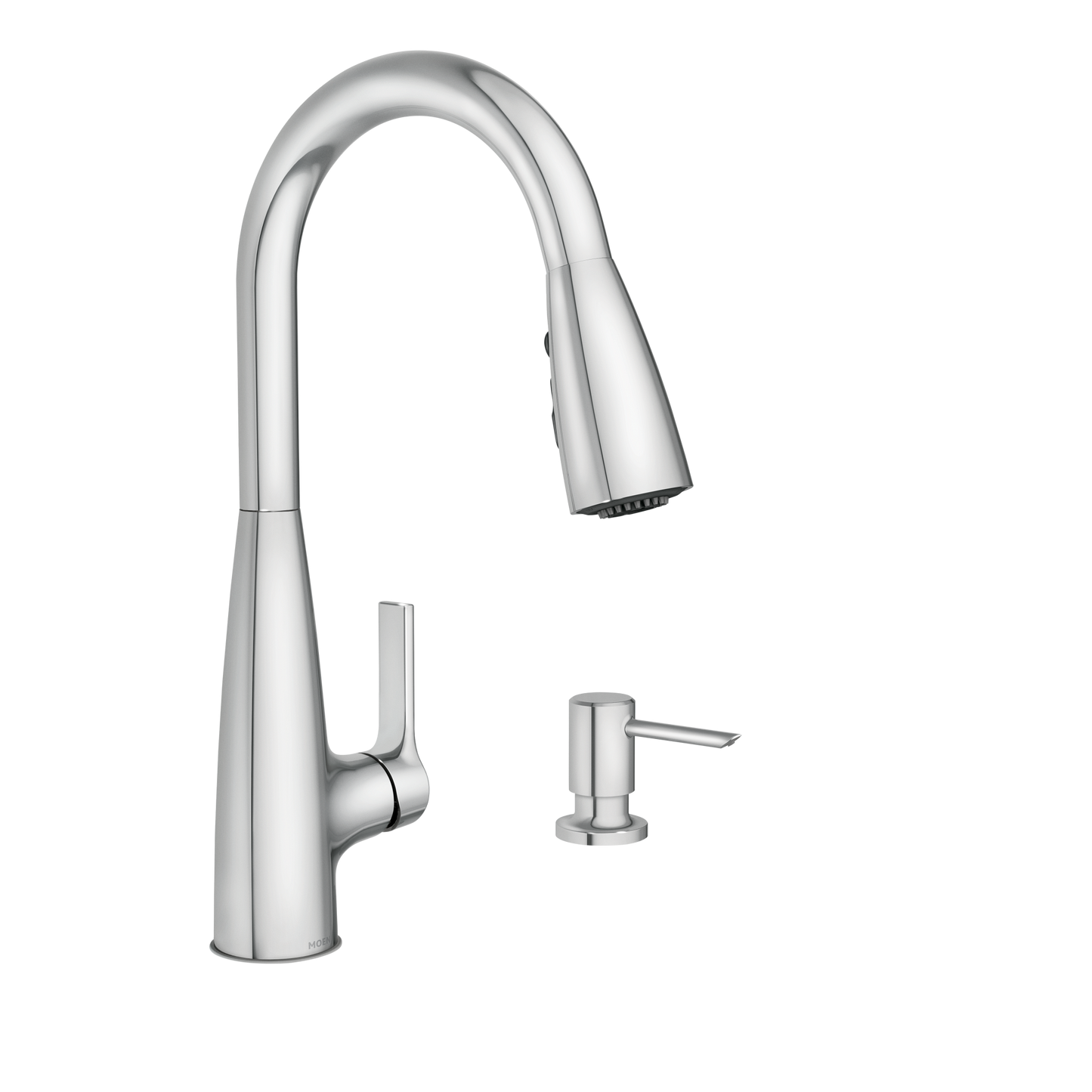 Haelyn Chrome one-handle high arc pulldown kitchen faucet