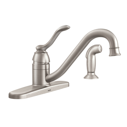 Banbury Spot resist stainless One-Handle Low Arc Kitchen Faucet