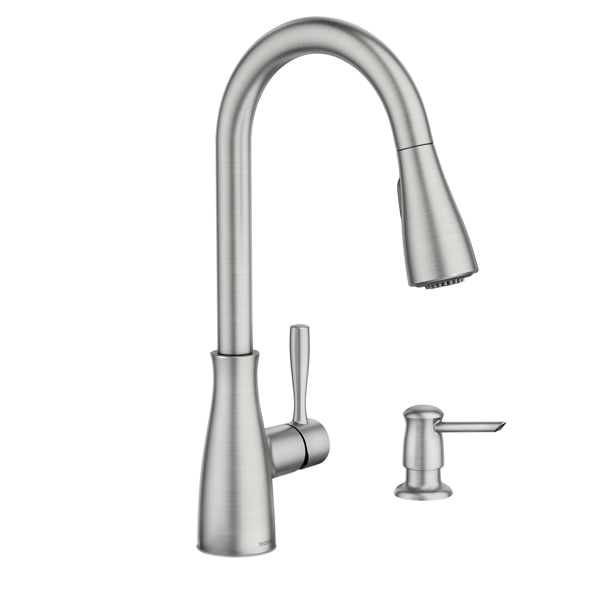 Lucira One-handle High Arc Pulldown Kitchen Faucet – Moen