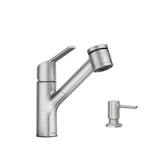 Sombra Spot Resist Stainless One-Handle Pullout Kitchen Faucet