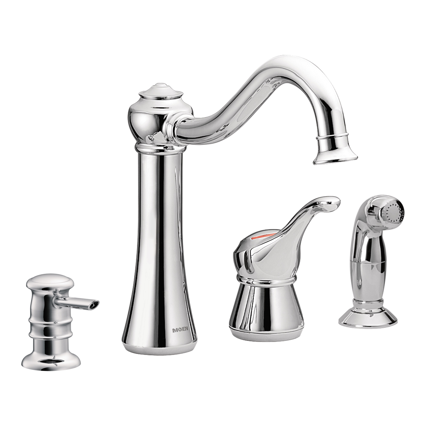 Corrine Chrome one-handle high arc kitchen faucet