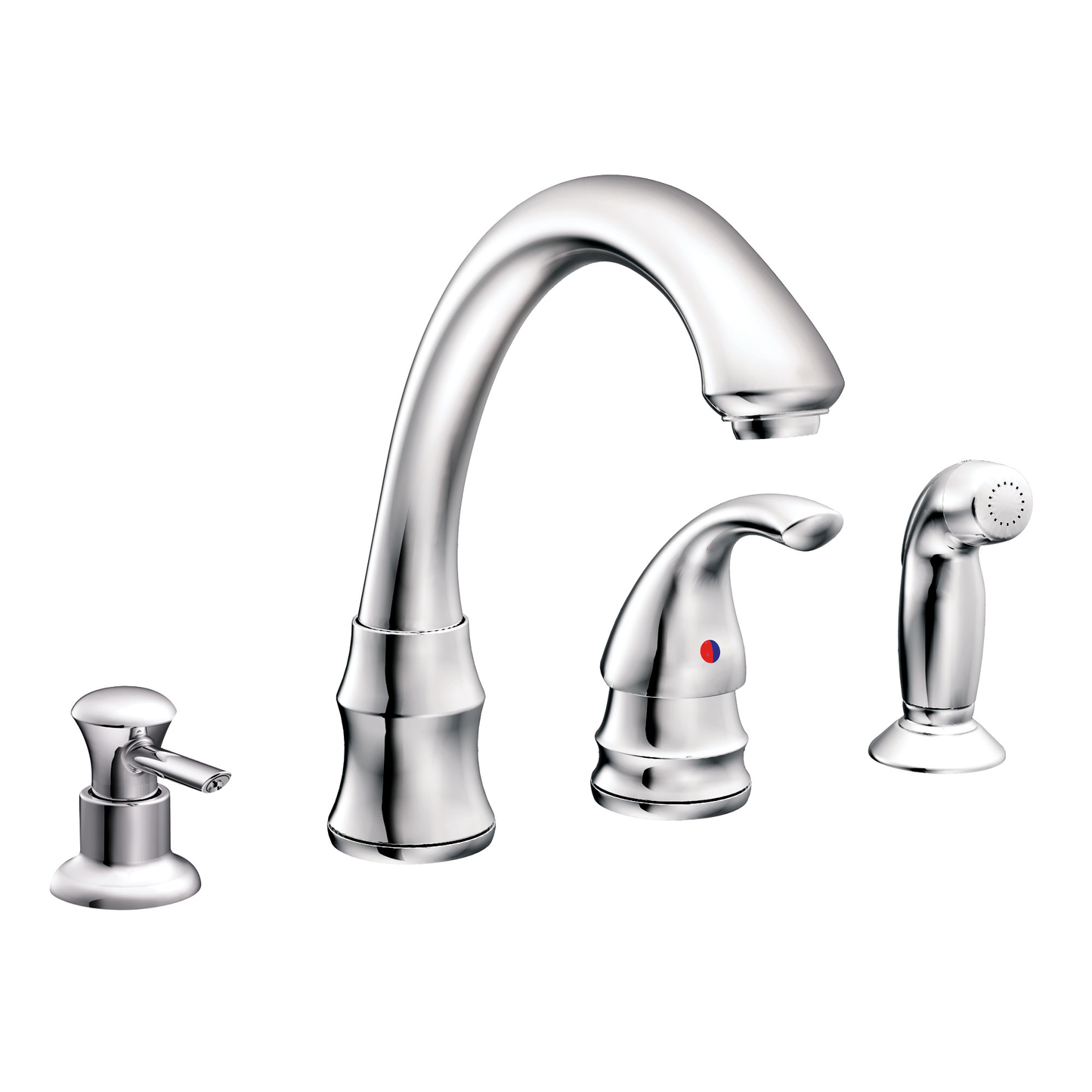 Adeline Chrome one-handle high arc kitchen faucet