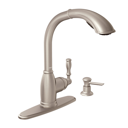 Sage Spot resist stainless one-handle high arc pullout kitchen faucet