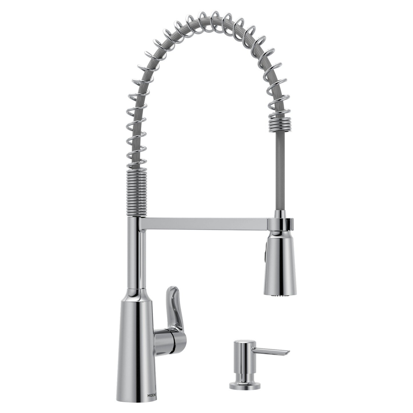 Edwyn Chrome one-handle high arc pulldown kitchen faucet