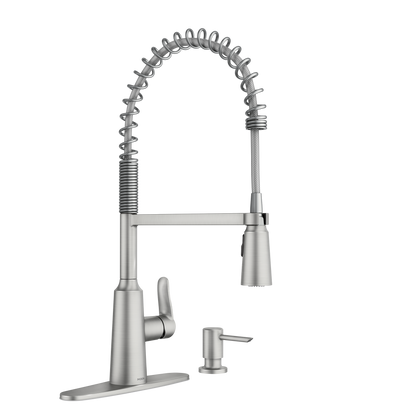 Edwyn One-Handle Pre-Rinse Spring Pulldown Kitchen Faucet