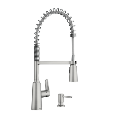 Edwyn One-Handle Pre-Rinse Spring Pulldown Kitchen Faucet