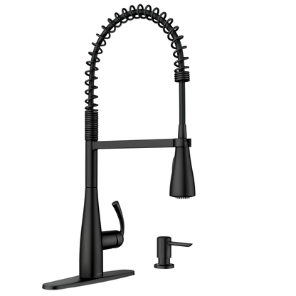 Essie One-Handle High Arc Pre-Rinse Spring Pulldown Kitchen Faucet