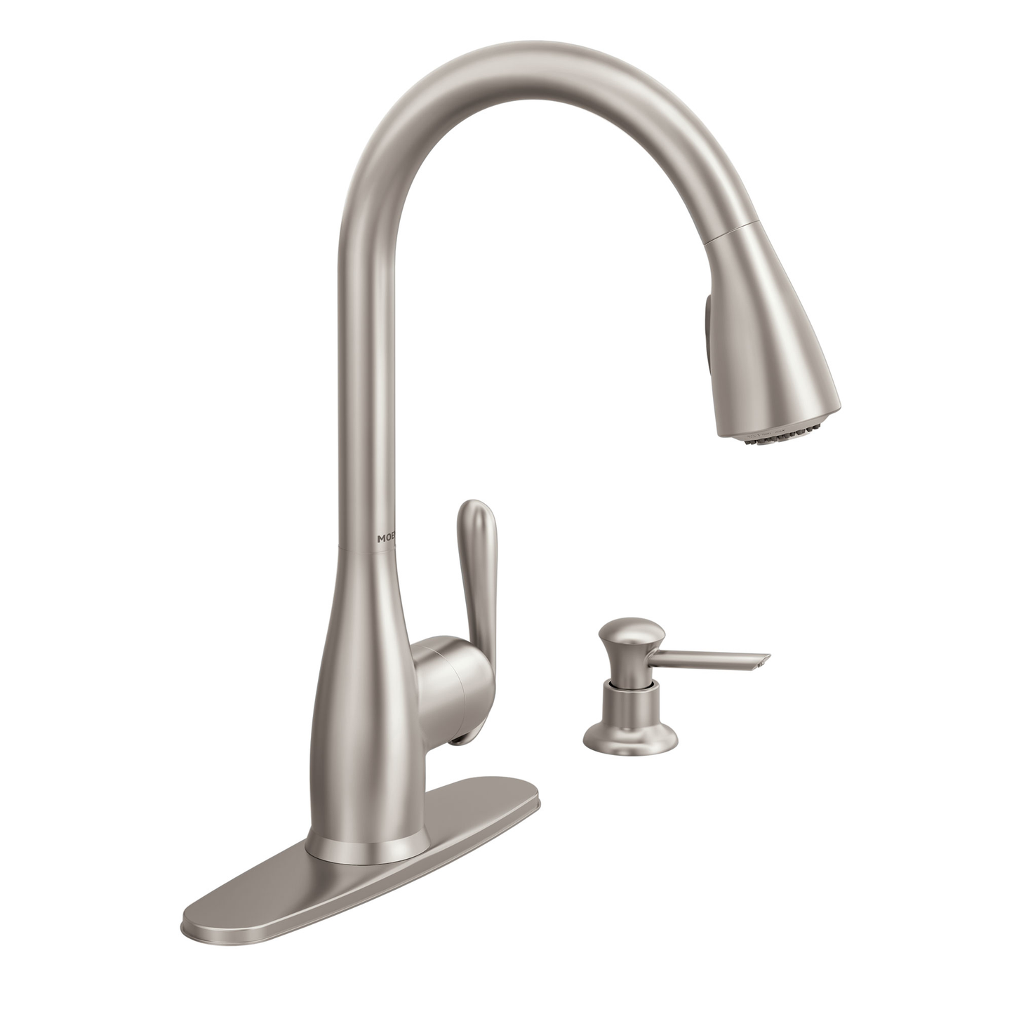 Haysfield Chrome one-handle high arc kitchen faucet