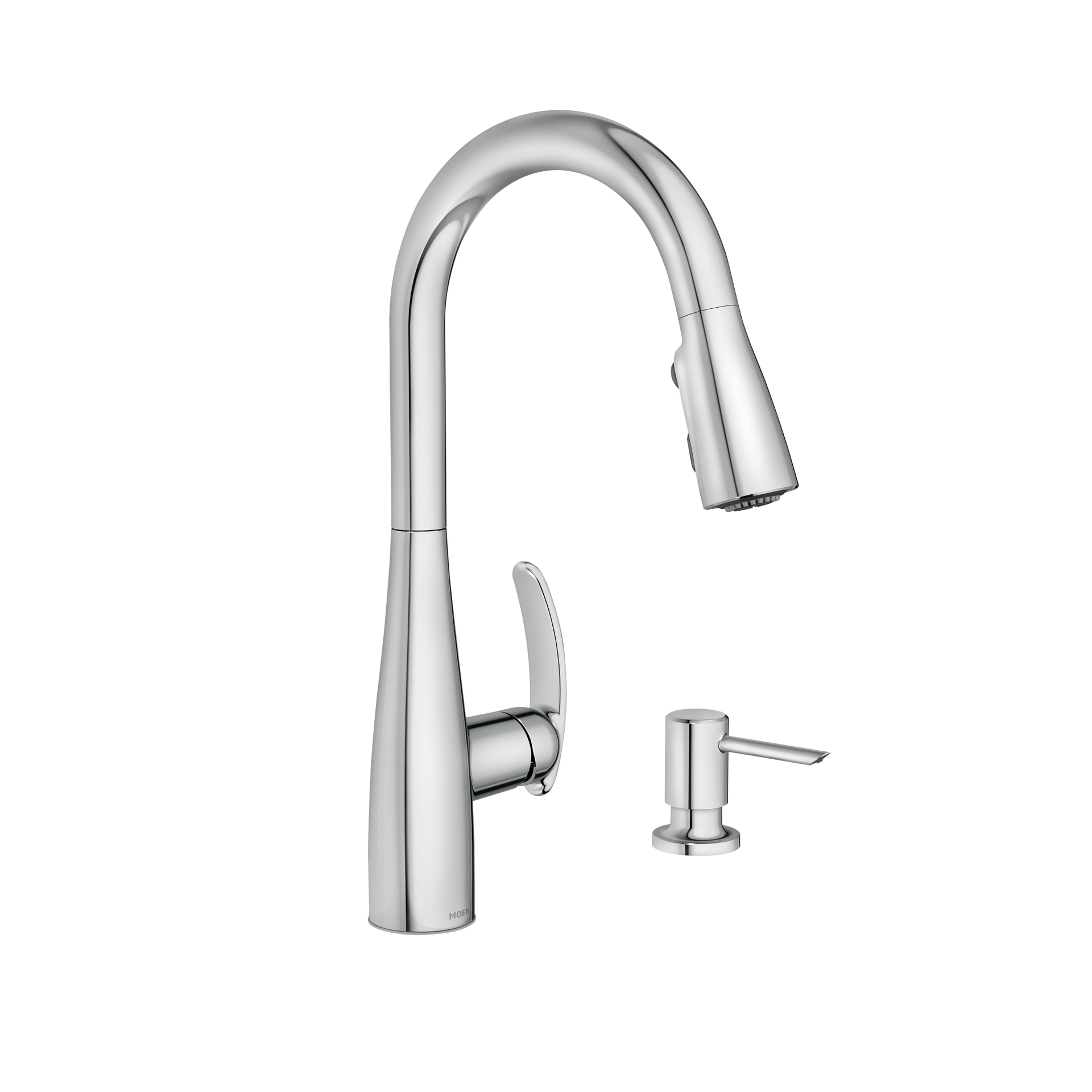 One’s Story Flick Works Reyes One-Handle High Arc Pulldown Kitchen Faucet – Moen