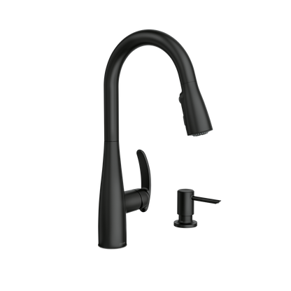 Reyes Chrome one-handle high arc pullout pulldown kitchen faucet