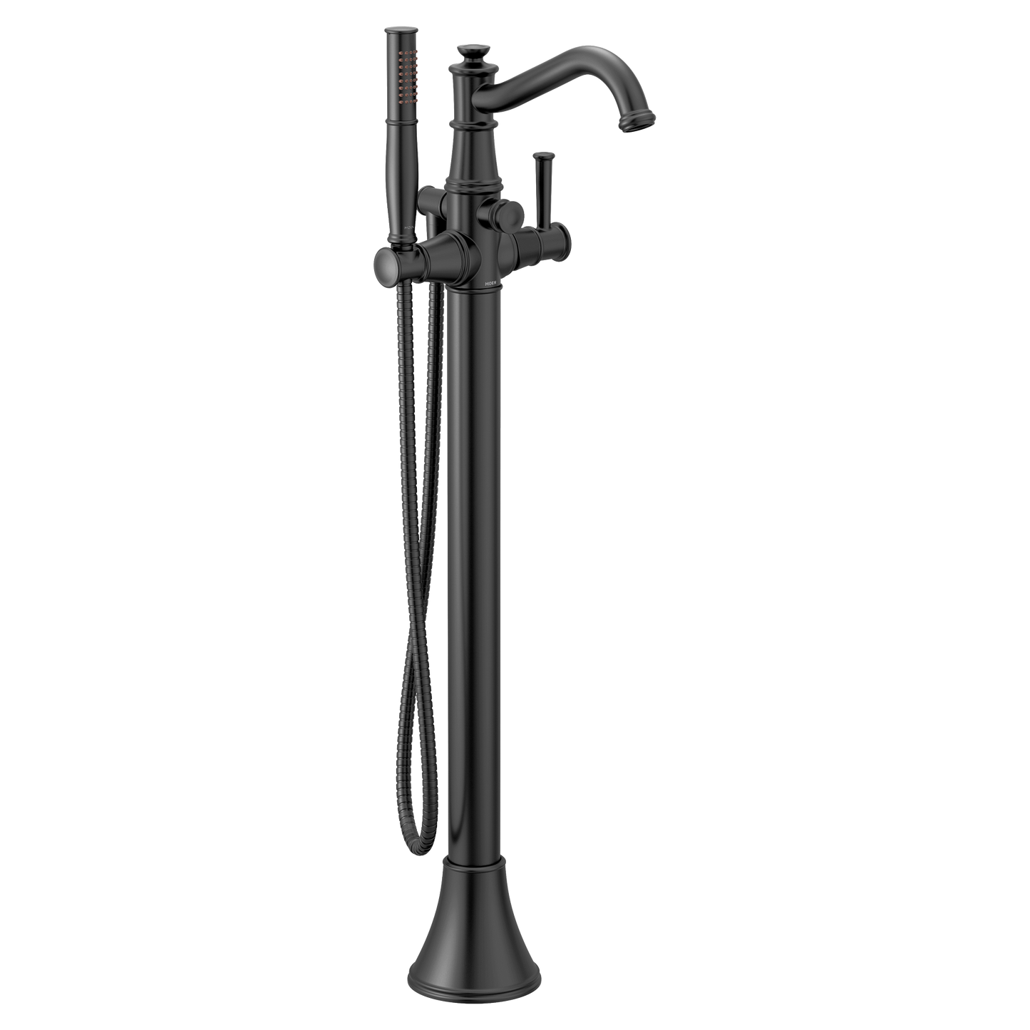 Belfield Chrome one-handle tub filler includes hand shower