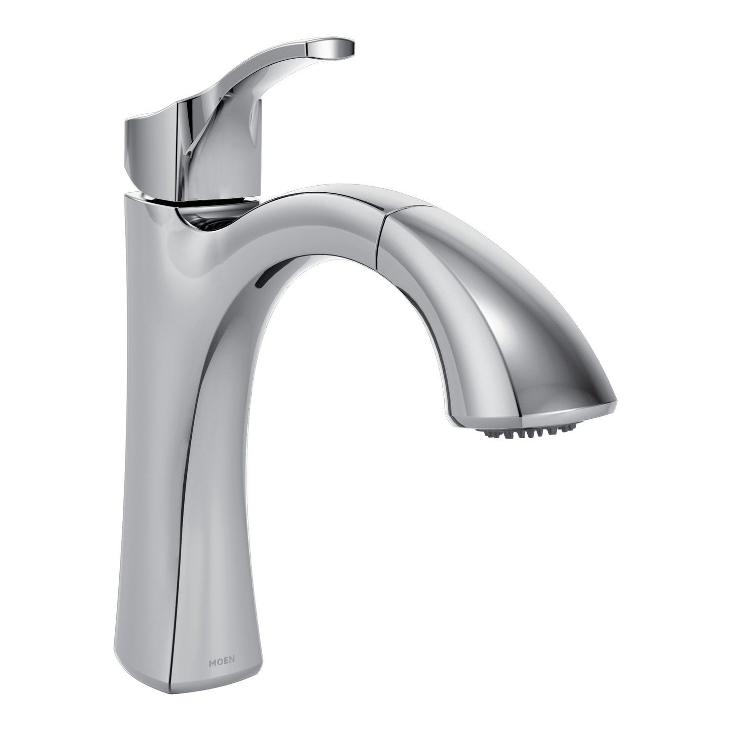 Voss Chrome One-Handle High Arc Pullout Kitchen Faucet