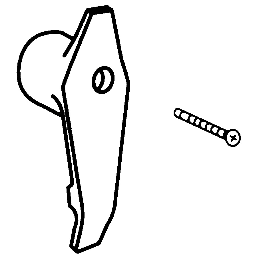 Commercial Easy Grip Handle Kit, One-Handle Tub/Shower,Vandal Proof