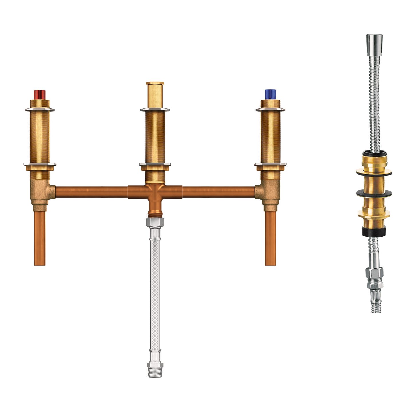 Roman Tub with Diverter 10" Center 1/2" CC Connection