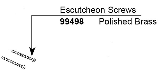 Escutcheon Screws for the Legend Collection Tub/Shower Escutcheon