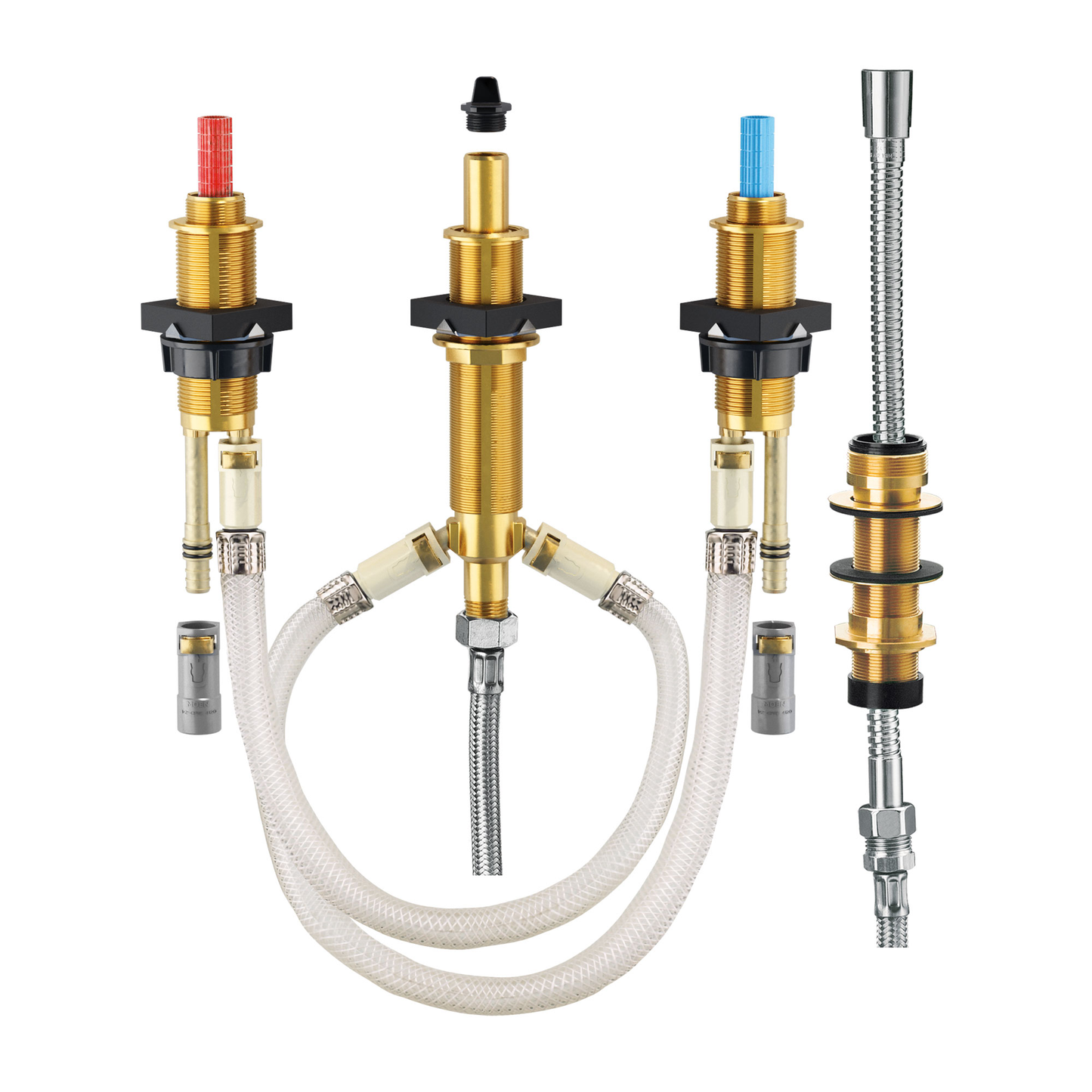 M-Pact Roman tub with diverter adjustable 1/2" crimp ring PEX connection