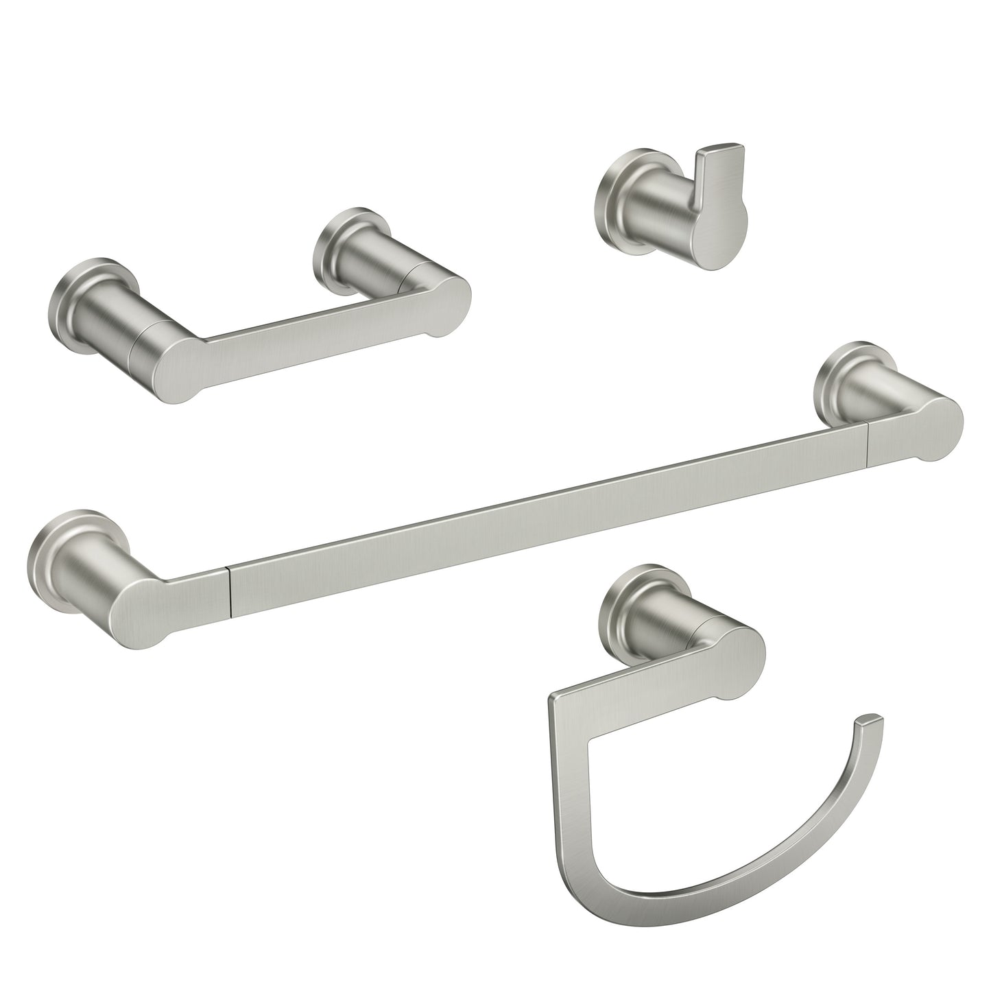 Rinza Bathroom Bundle - 4-Piece Accessory Set